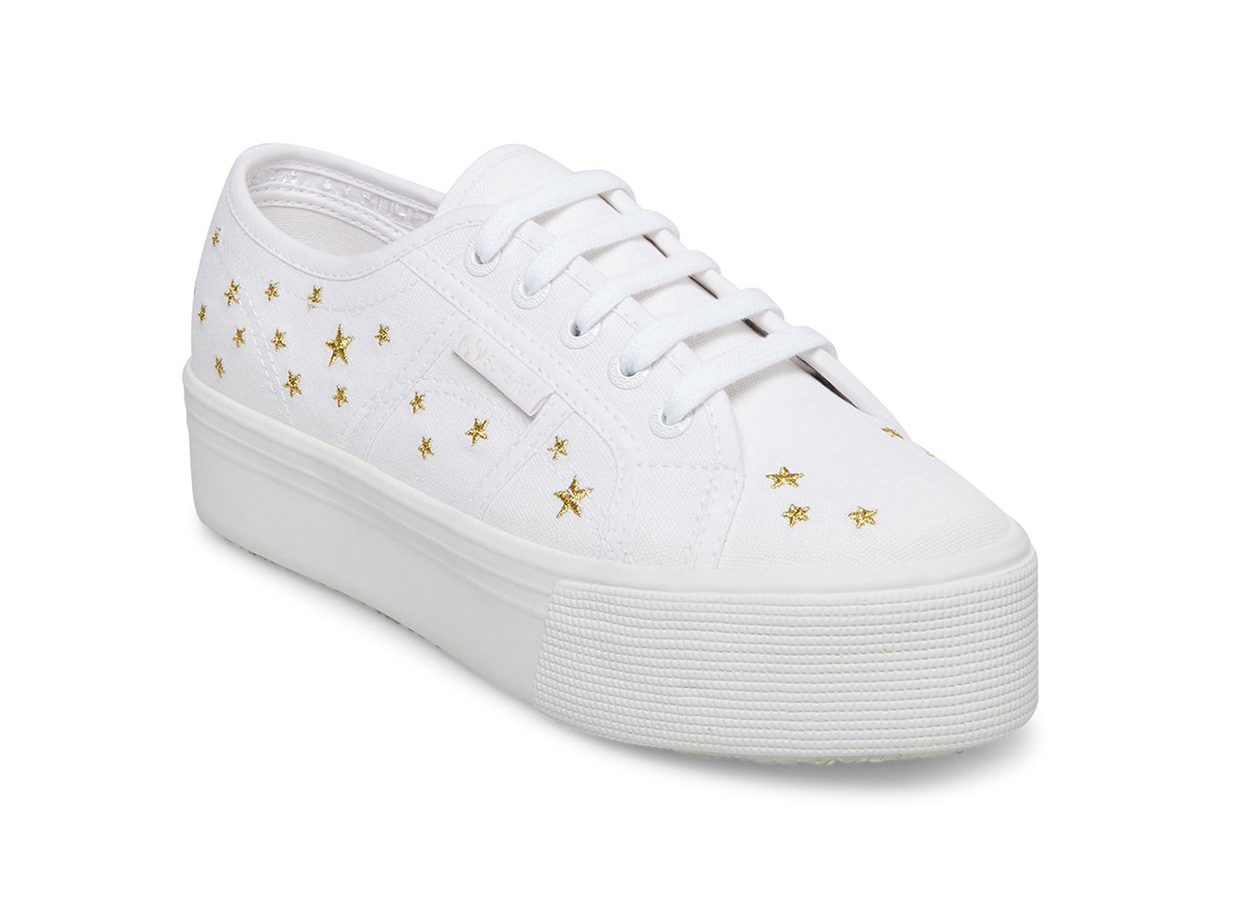 Superga Plataforma Mujer Blancas - 2790 Embroidery - 074529KYH